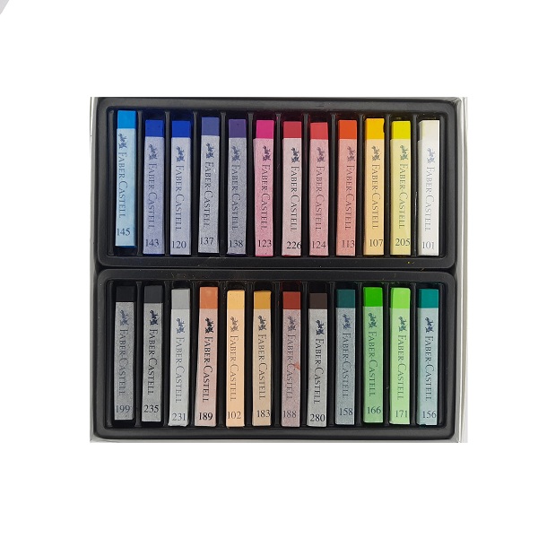 فابرکاستل پاستل گچی حرفه ای 24 رنگ