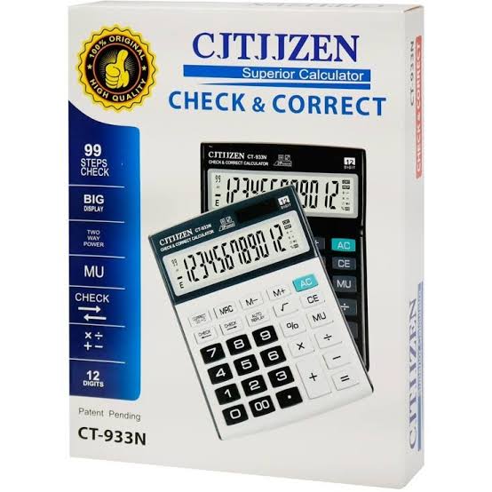 سیتیزن ماشین حساب مدل ct-933n
