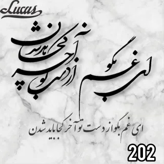 ویلسون حروف کالی گرافی کد 202