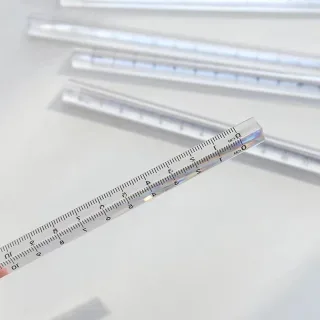 میلان خط کش سه وجهی مثلثی